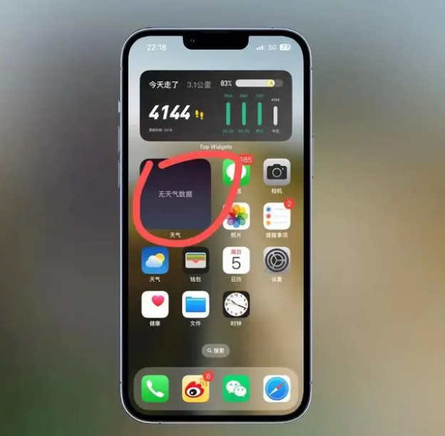 奉贤苹果手机维修分享:iOS16主屏幕天气小组件无法正常工作怎么办？ 