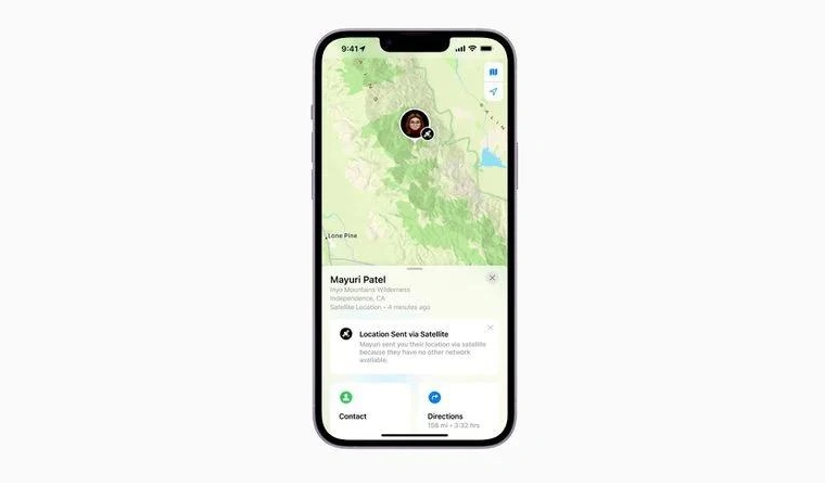 奉贤苹果14维修分享iPhone14系列中 FindMy功能通过卫星分享位置方法教程 